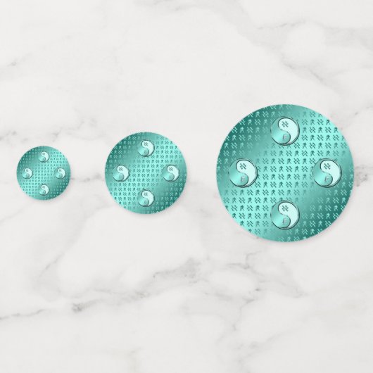 Aquarius de waterdrager confetti (Achterkanten)