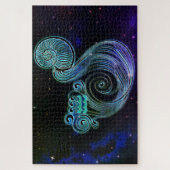 aquarius de waterdrager de zodische puzzel (Verticaal)
