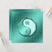 Aquarius de waterdrager kaart (Voorkant / Achterkant in situ)