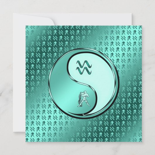 Aquarius de waterdrager kaart (Voorkant)