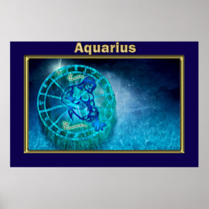 Aquarius de waterdrager poster