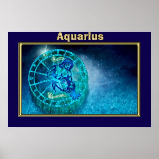 Aquarius de waterdrager poster (Voorkant)
