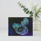 aquarius de waterdrager zodiac briefkaart (Staand voorkant)