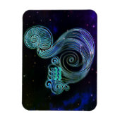 aquarius de waterdrager zodiac magnet magneet (Verticaal)