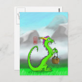 Aquarius/Dragon Briefkaart (Voorkant / Achterkant)