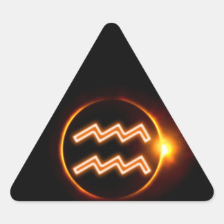 Aquarius Driehoek Sticker