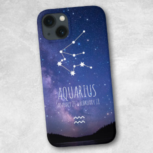 Aquarius   Gepersonaliseerde zodiac-constellatie iPhone 13 Hoesje