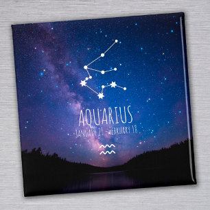 Aquarius Gepersonaliseerde zodiac-constellatie Magneet