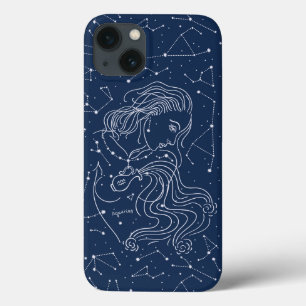 Aquarius Girl Zodiac Sign iPhone 13 Hoesje