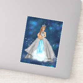 Aquarius Goddess met waterdrager Sticker