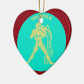 Aquarius Heart Ornament (Links)