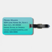 Aquarius - het waterdrager diersymbool bagagelabel (Achterkant horizontaal)