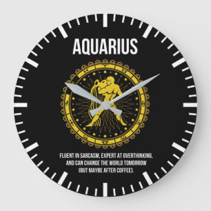 Aquarius - Horoscoop, Grappige Zodiac Teken Humor Grote Klok