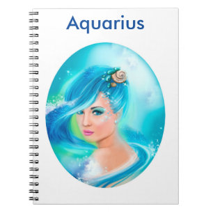 Aquarius Horoscope Zodiac Fantasy Notitieboek