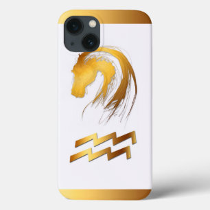 Aquarius Horse Chinese Westerne astrologie iPhone 13 Hoesje
