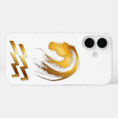 Aquarius Horse Coque d'astrologie chinoise et occi (Verso (horizontal))