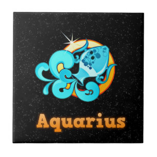 Aquarius-illustratie Tegeltje