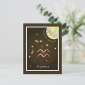 Aquarius Janvier 21 à février 18 Carte postale (Debout devant)