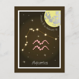 Aquarius Janvier 21 à février 18 Carte postale