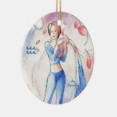 Aquarius Keramisch Ornament (Rechts)