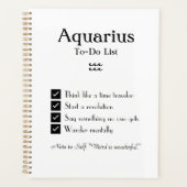 Aquarius - Liste des tâches (Devant)