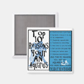 Aquarius Magneet (Voorkant / Achterkant)
