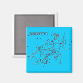 Aquarius Magnet Magneet (Voorkant / Achterkant)