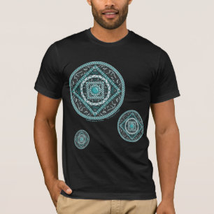 Aquarius Mandala Heren Donker Shirt