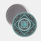 Aquarius Mandala Magnet (Recto/Verso)