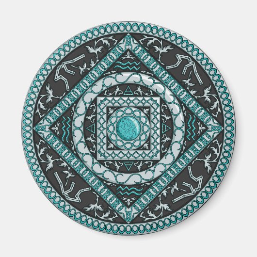 Aquarius Mandala Magnet (Devant)