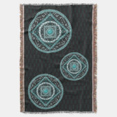 Aquarius Mandala Throw Blanket Deken (Voorkant Verticaal)