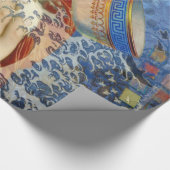 Aquarius Mermaid Gothic Blue Art Cadeaupapier (Hoek)