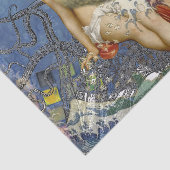 Aquarius Mermaid Gothic Blue Art Tissuepapier (Detail)