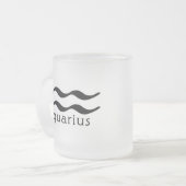 Aquarius-Mok Matglas Koffiemok (Voorkant links)