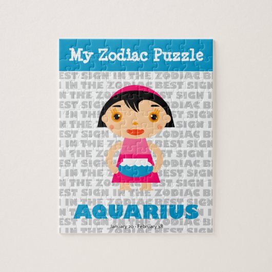 Aquarius, Mon Puzzle Zodiac (Vertical)