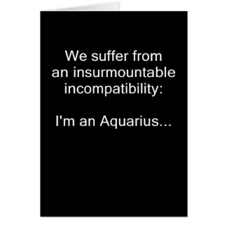 Aquarius onverenigbaarheid
