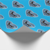 Aquarius Orca Killer Whale Blue Cadeaupapier (Hoek)