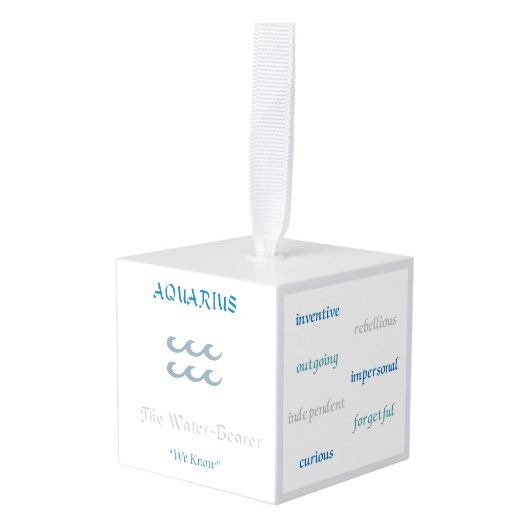 Aquarius Ornament (Voorkant hoekig)