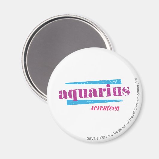 Aquarius Paars Magneet (Voorkant / Achterkant)