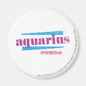 Aquarius Paars Magneet (Voorkant)