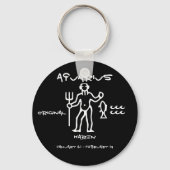 Aquarius Personalized Sleutelhanger (Voorkant)