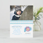 Aquarius Photo Anniversaire Fête Invitation (Debout devant)