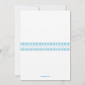 Aquarius Photo Anniversaire Fête Invitation (Dos)