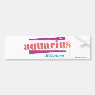 Aquarius Pink Bumpersticker