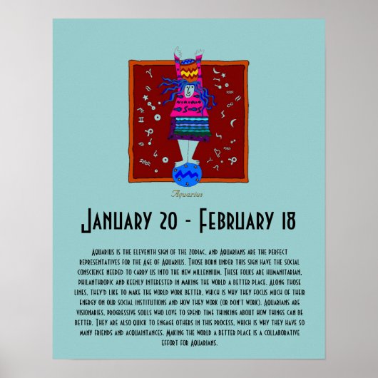 Aquarius Poster (Voorkant)
