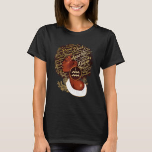 Aquarius Queen sweet als Snoep Birthday Gift for B T-shirt