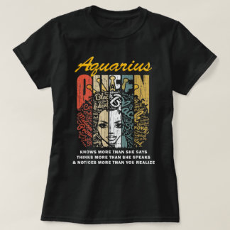 Aquarius Queen Verjaardagscadeau Shirt- Weet Meer T-shirt
