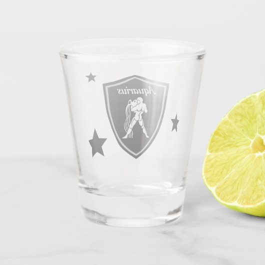 Aquarius Shot Glas (Achterkant)