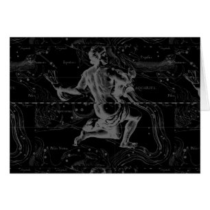 Aquarius Sign Constellation Map door Hevelius