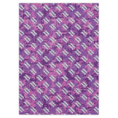 Aquarius Sign. over fuchsia roze digitale camo Tafelkleed (Voorkant)